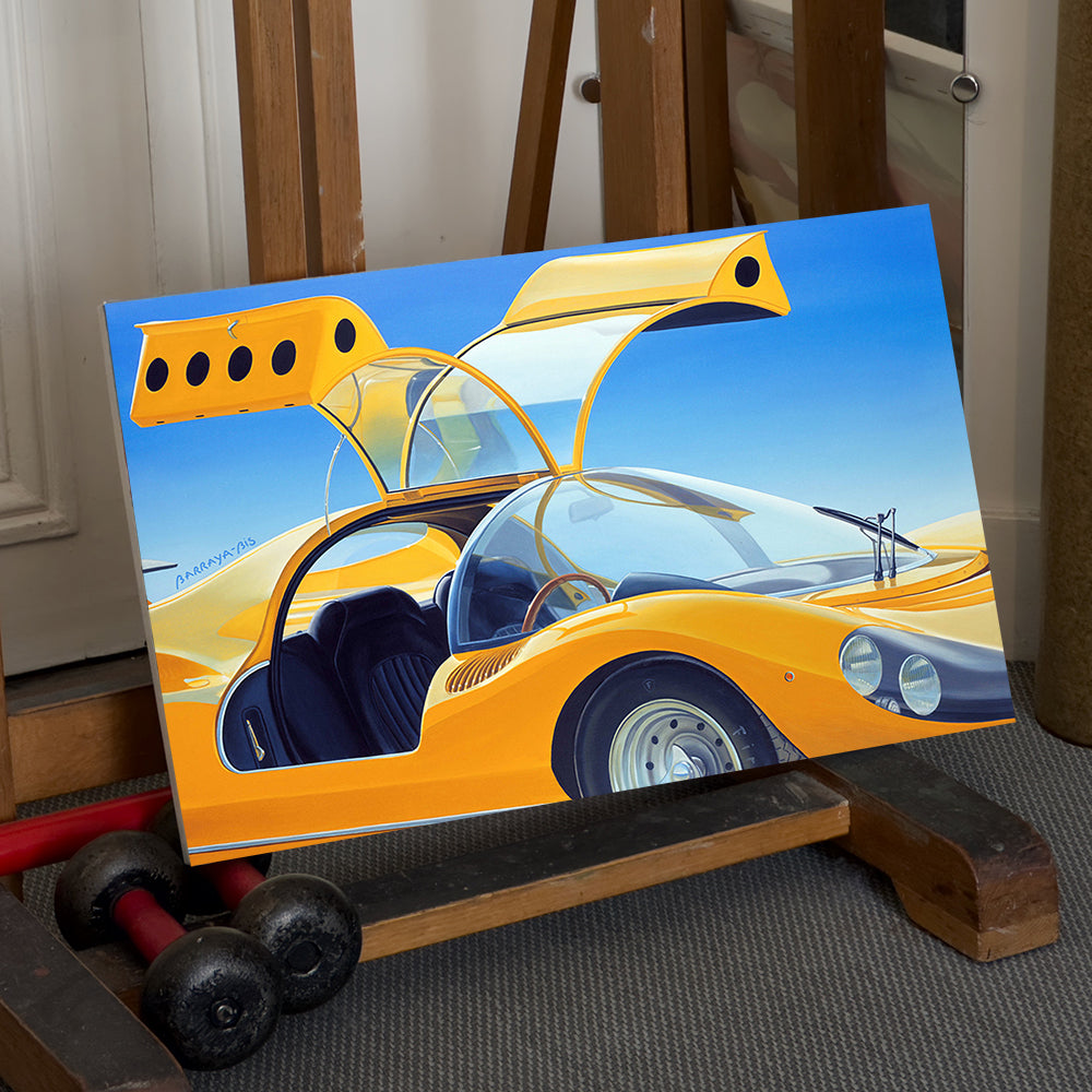 Auto-portait-Ferrari-papillon..