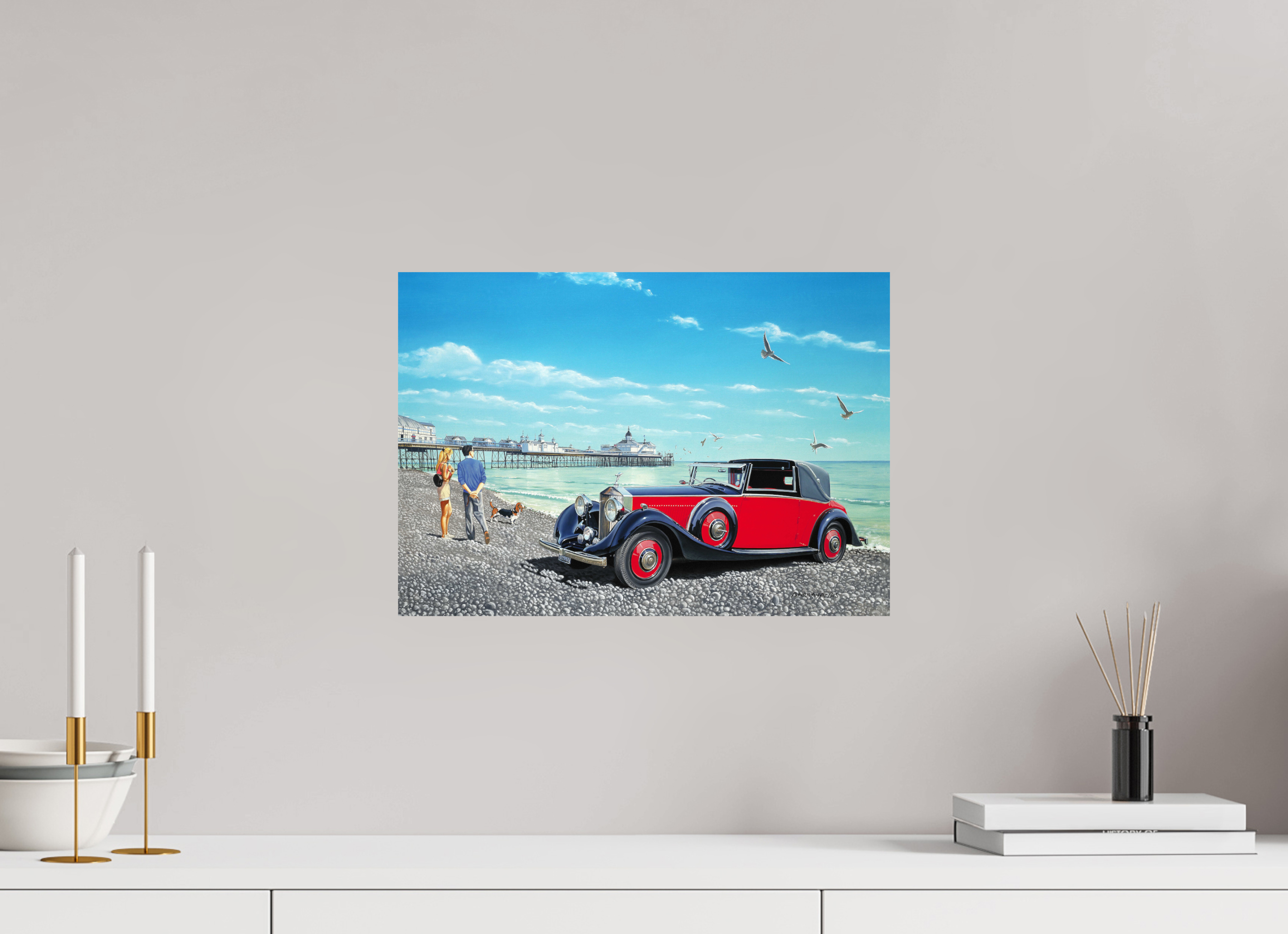 42,9 x 30 cm, Sur alu Dibond mat Escapade.