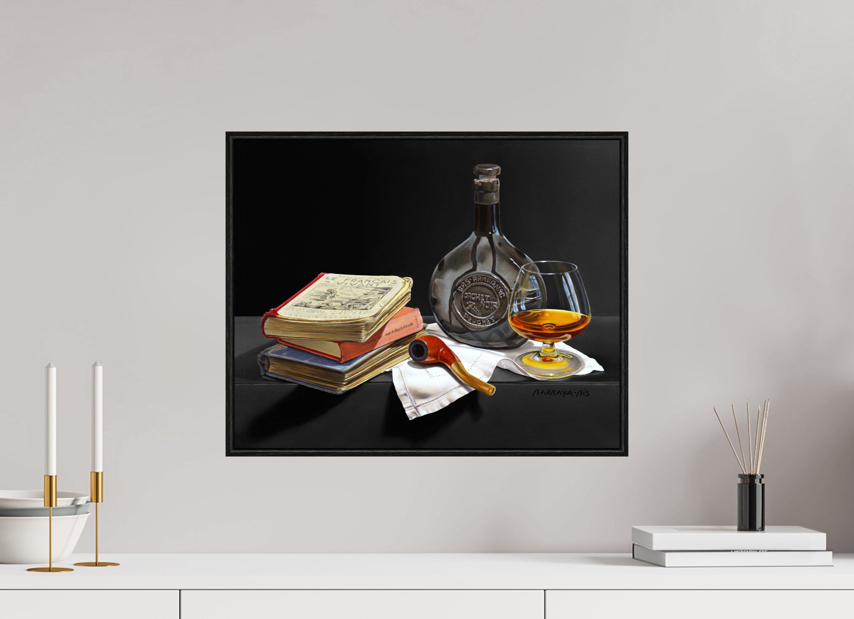 50 x 40 cm, Sur Alu Dibond Mat Cadre 6mm noir Le Français vivant