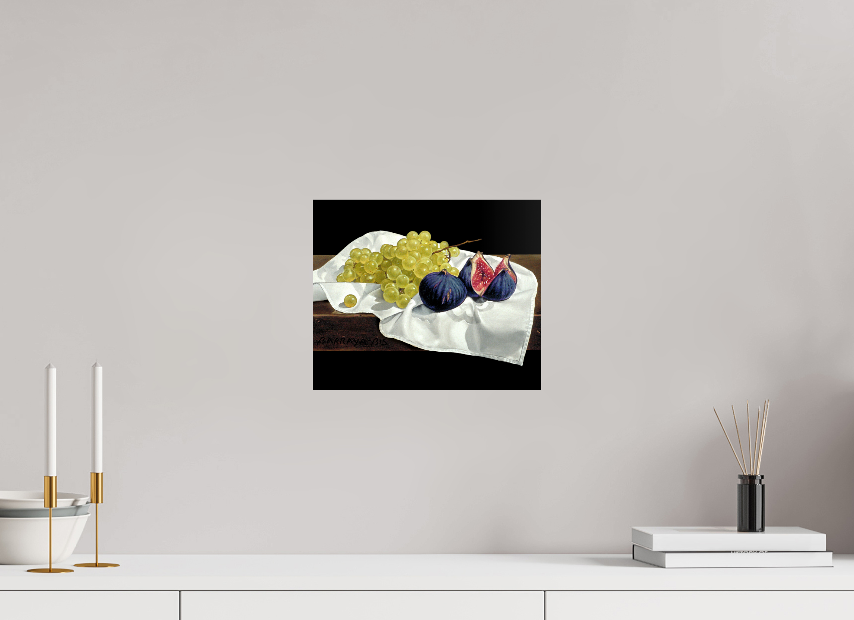 30 x 25 cm, Sur alu Dibond mat Mi figues, mi raisin.