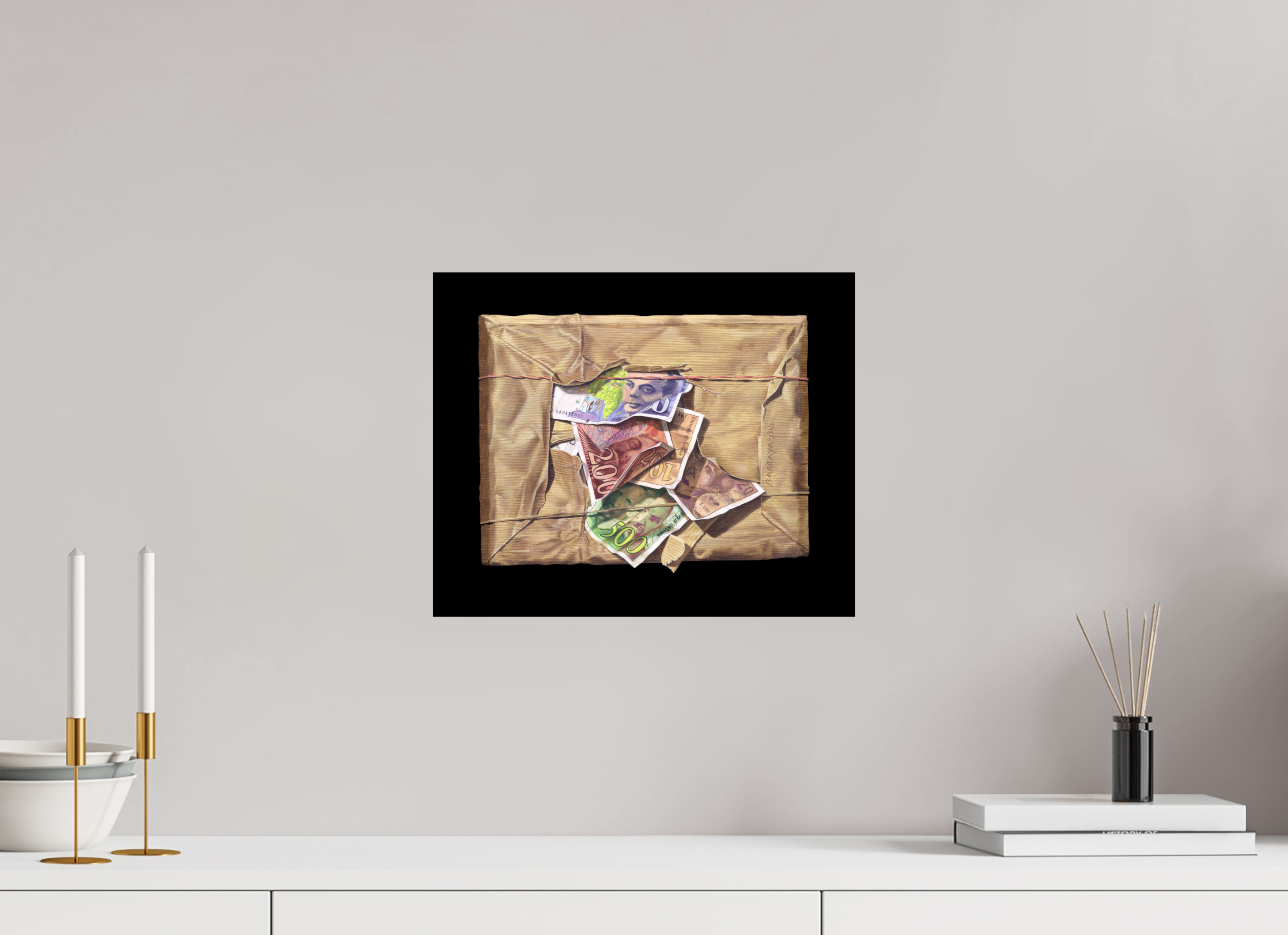 36,8 x 30 cm, Sur alu Dibond mat Les français.