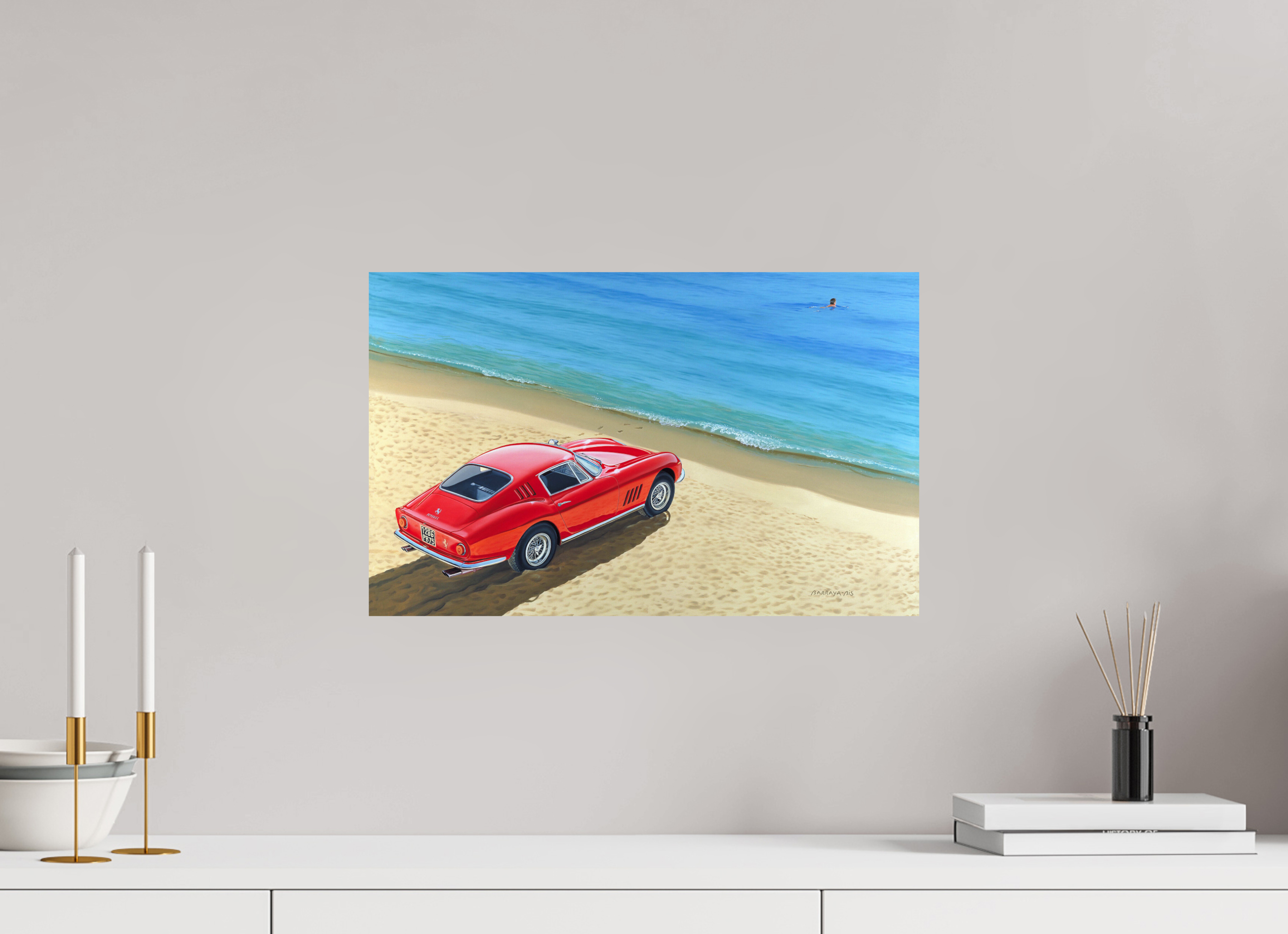 48 x 30 cm, Sur alu Dibond mat Toujours plus loin.