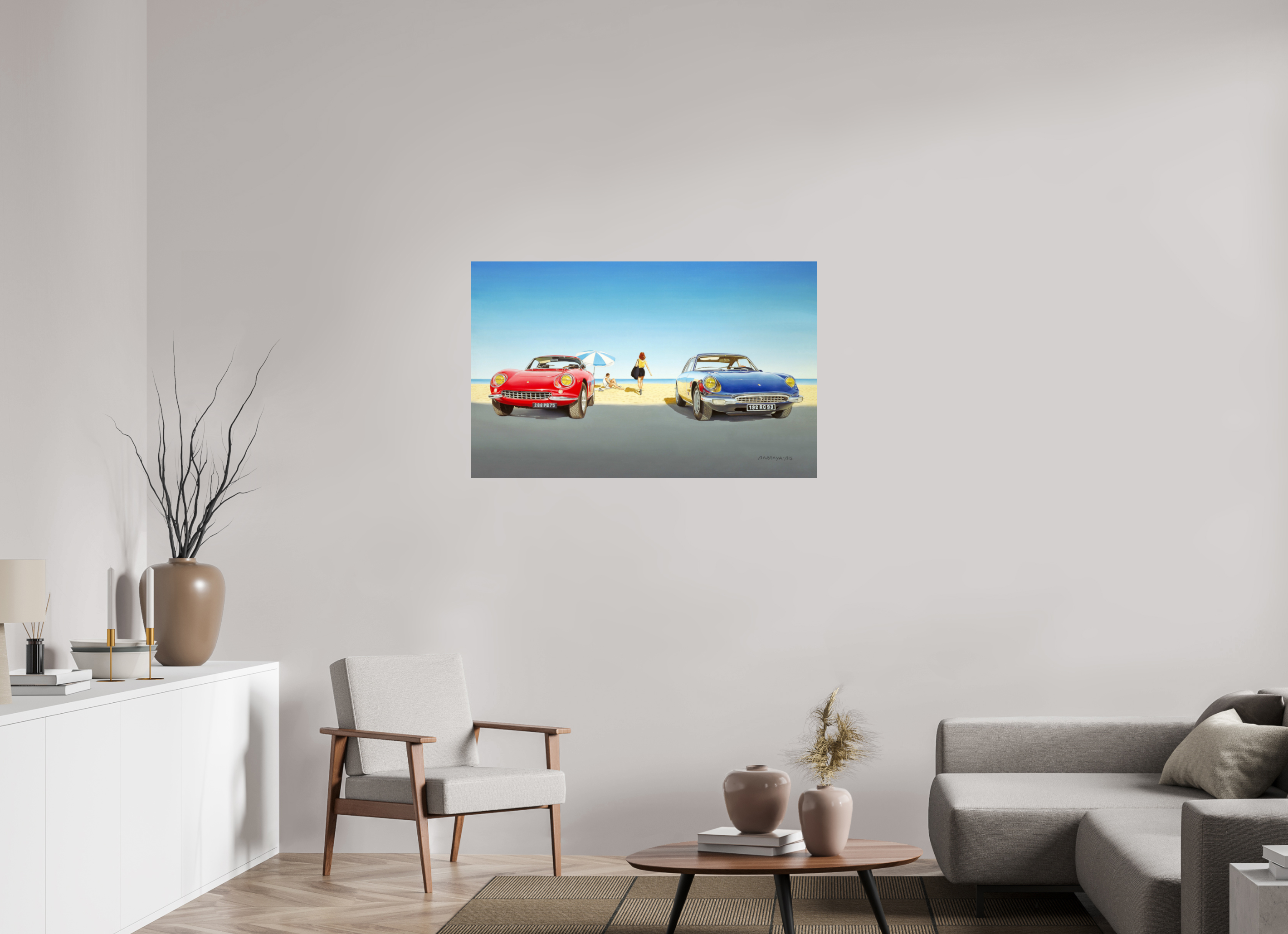 112 x 70 cm, Sur alu Dibond mat Ferrari-rêve.