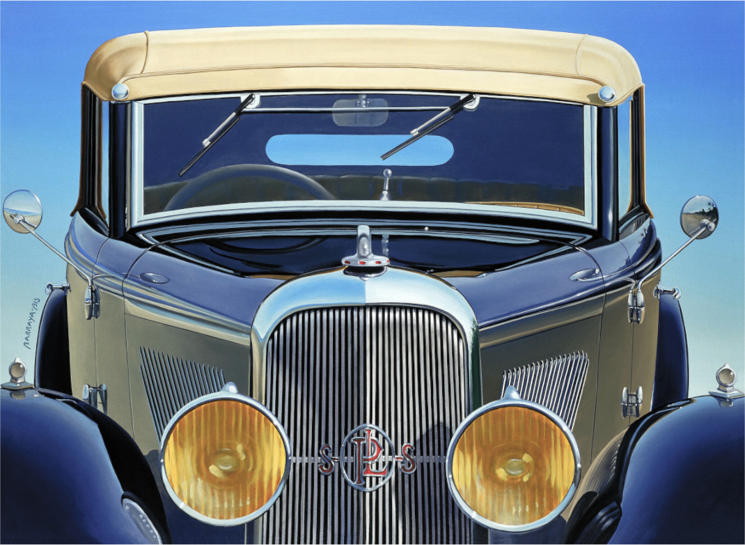 Gros plan sur une Panhard Levasseur vue de face