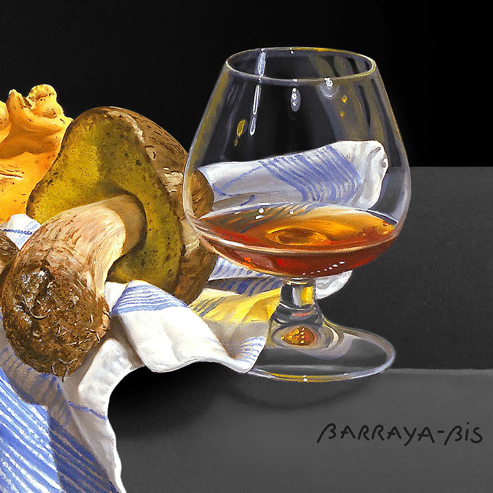 Chanson d'automne. Détail sur le verre d'Armagnac. Barraya-bis