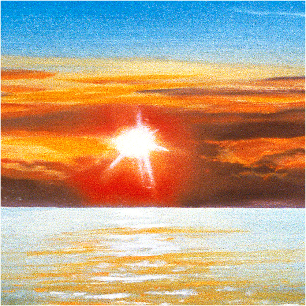 Immortelles émottions.Détail n° 3 Le soleil à l'horizon,