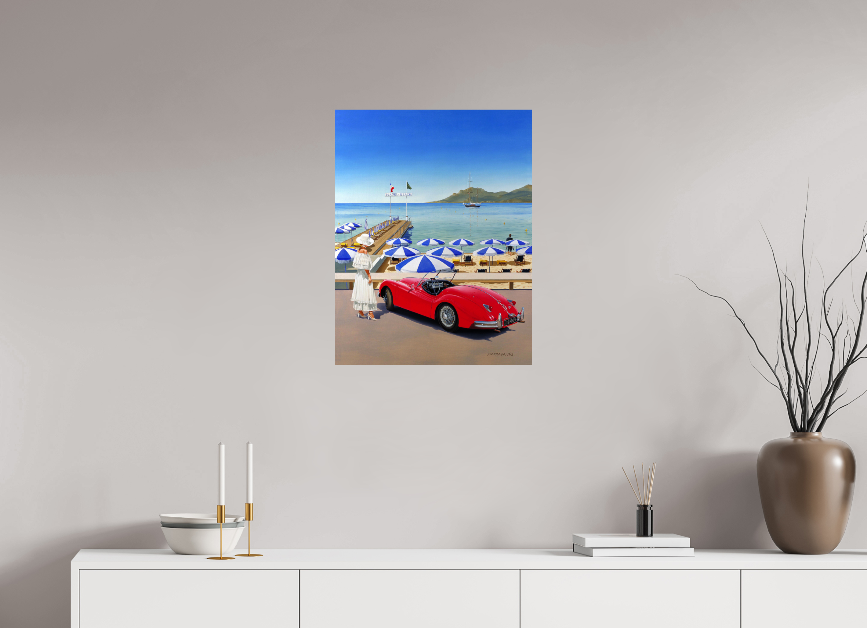 50 x 65 cm, Sur alu Dibond mat Extérieur jour.