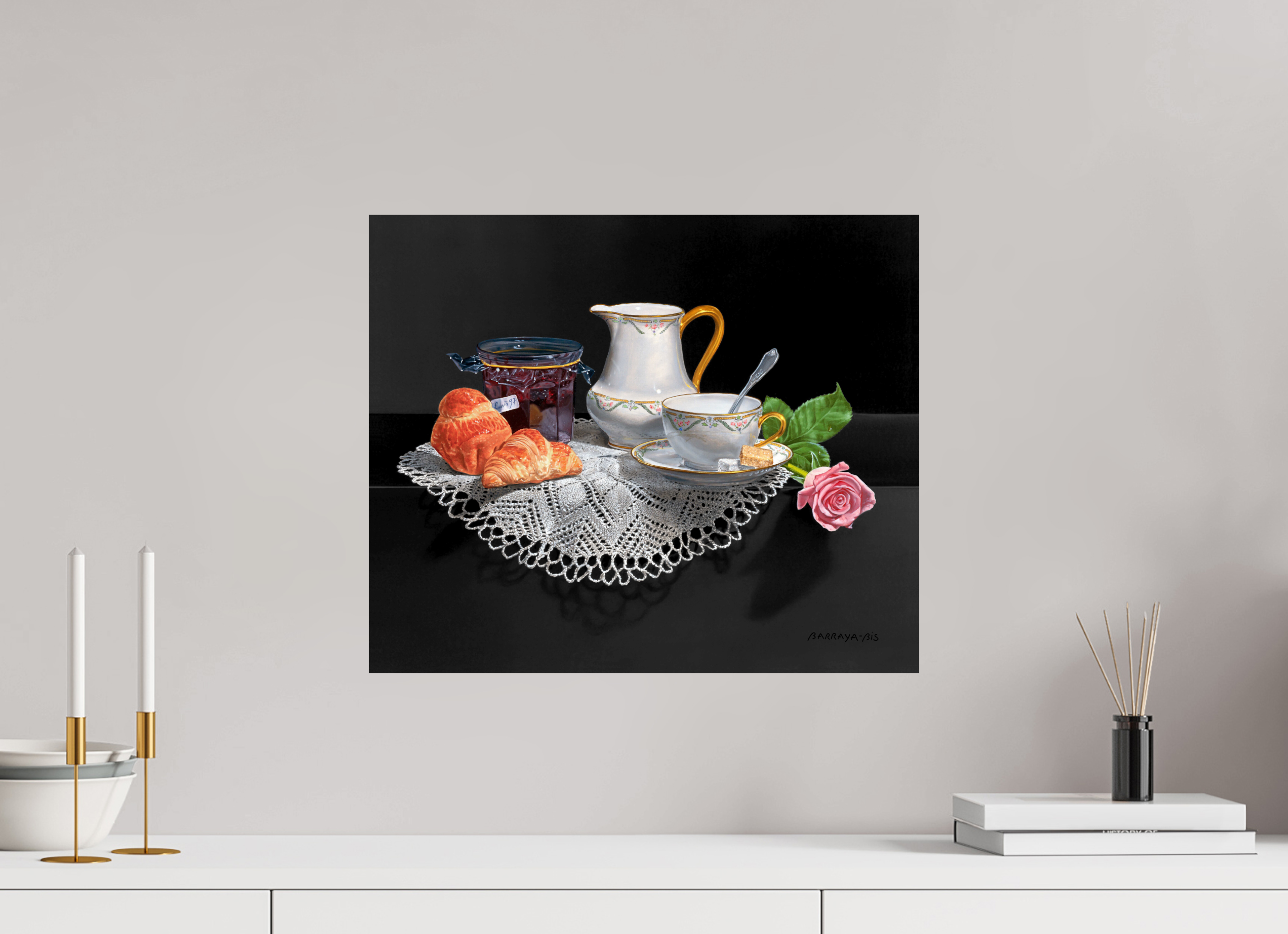 48 x 40 cm, Sur alu Dibond mat Bonjour Dijon.