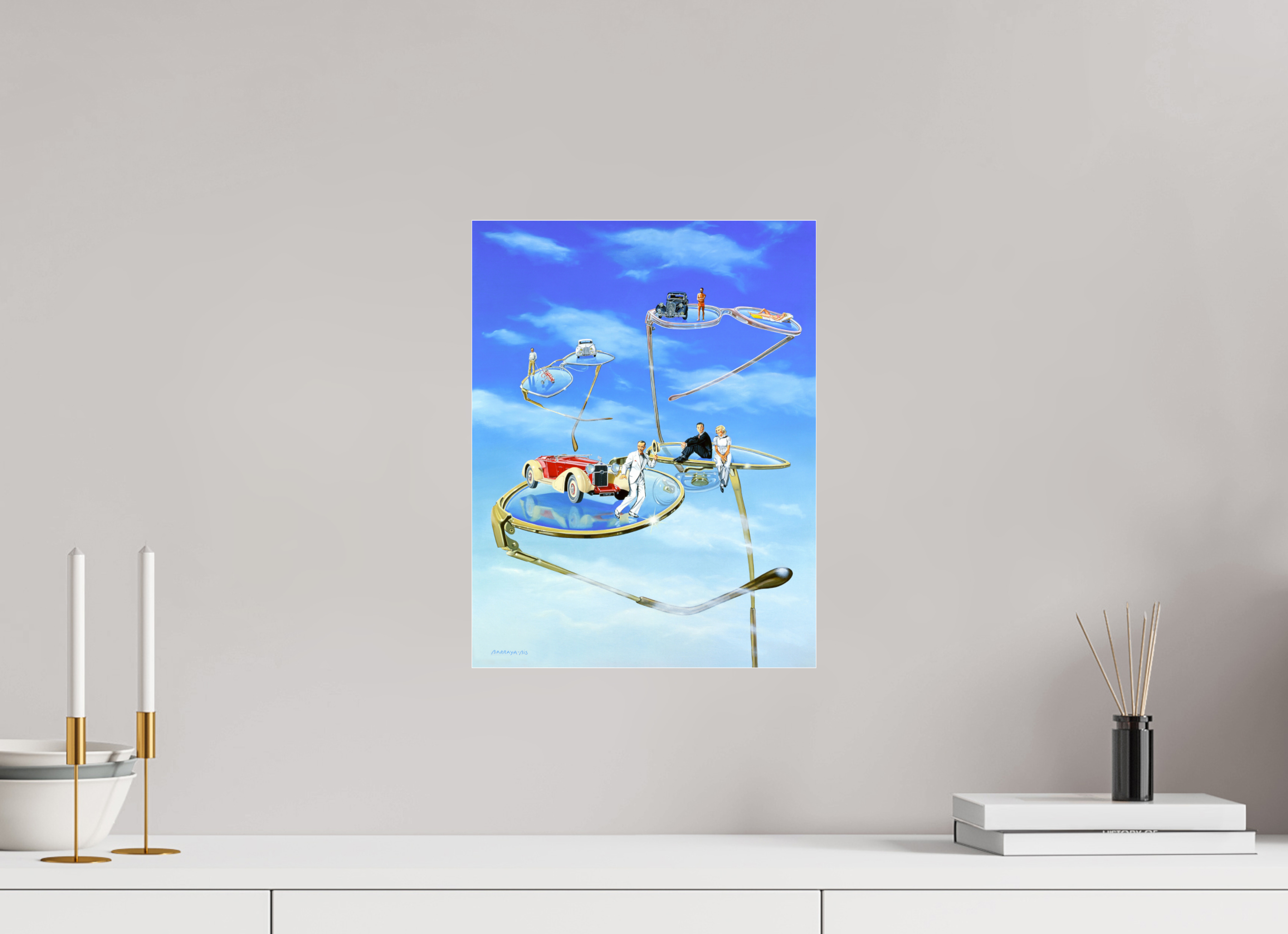 30 x 39 cm, Sous Plexiglas Brillant Tap-Dance.