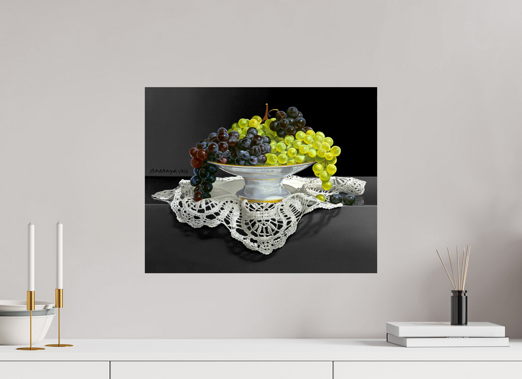 50 x 40 cm, Sur alu Dibond mat Blanc et noir