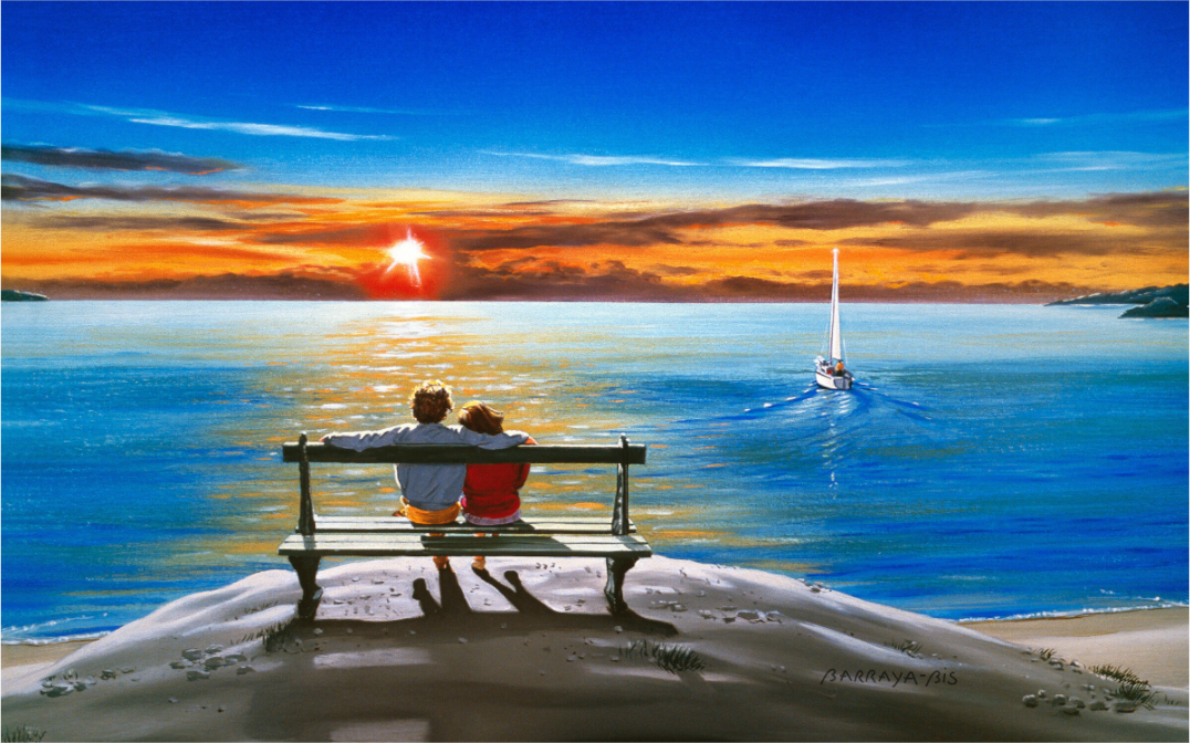 Immortelles émotions - Peinture art contemporain originale. Reproduction par Barraya-bis